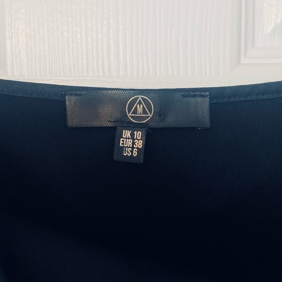 Missguided Satin Look Mini Slip Dress Sz 6 - Picture 3 of 3